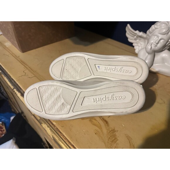 Easy Spirit Level 1 beige Shimmer Walking Running Tennis Shoe Sneaker Sz 8 - Picture 4 of 5